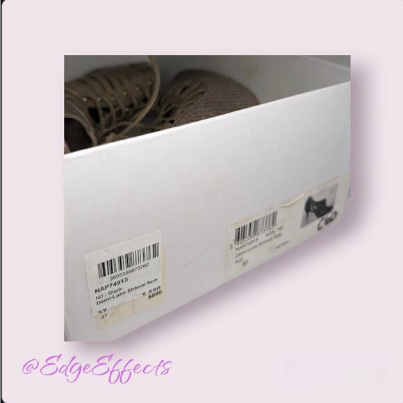 CHRISTIAN DIOR Grey/Taupe Python Lace Up Platform High Heel Booties Sz 7 W/ Box - Picture 6 of 7